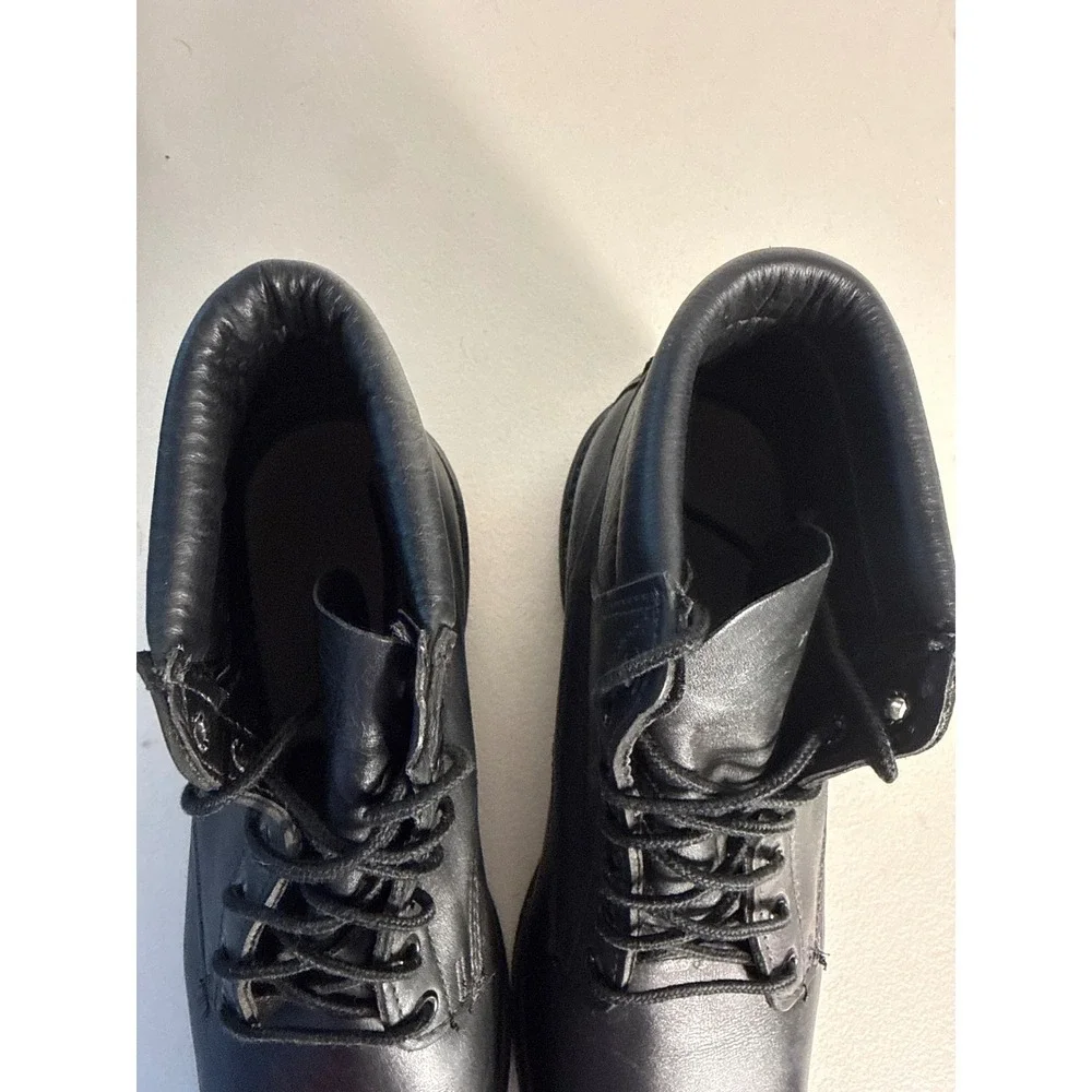 Bates Lites Men10 M Black Leather Tactical Uniform Boots Vibram Sole 158-955-101